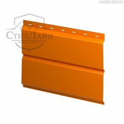 Металлический сайдинг L-брус Pe 0.45 RAL 2011 Насыщенный оранжевый